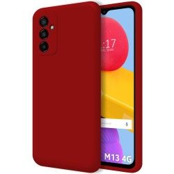 Funda Silicona Líquida Ultra Suave para Samsung Galaxy M13 4G Color Roja