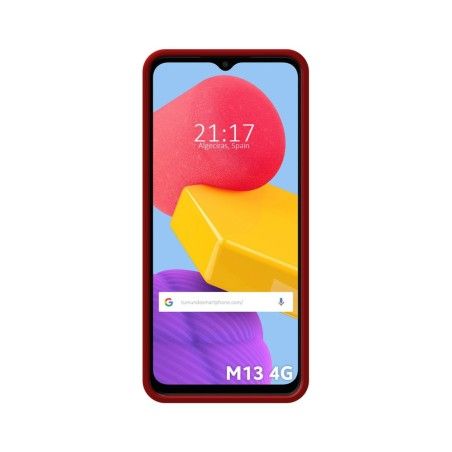 Funda Silicona Líquida Ultra Suave para Samsung Galaxy M13 4G Color Roja