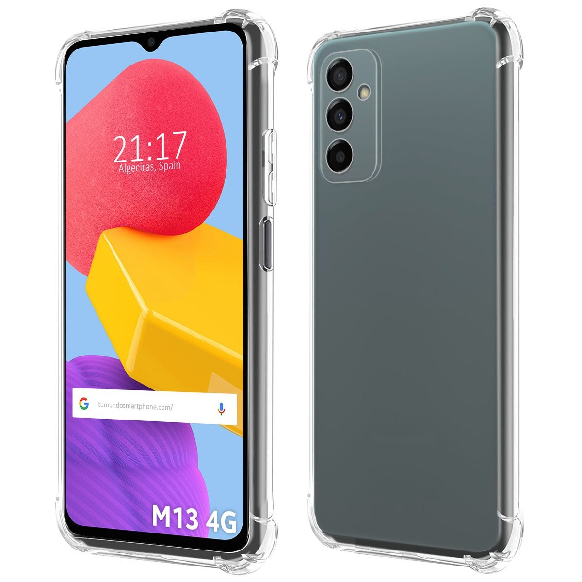 Funda Silicona Antigolpes Transparente para Samsung Galaxy M13 4G