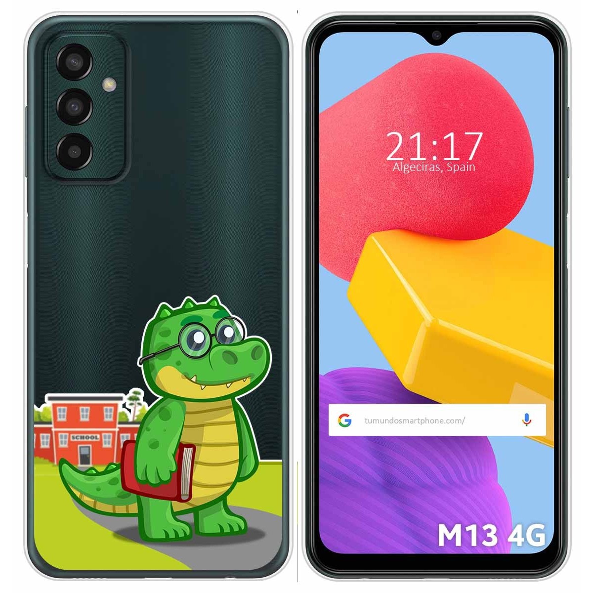 Funda Silicona Transparente para Samsung Galaxy M13 4G diseño Coco Dibujos