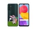Funda Silicona Transparente para Samsung Galaxy M13 4G diseño Conejo Dibujos