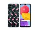 Funda Silicona Transparente para Samsung Galaxy M13 4G diseño Flamenco Dibujos