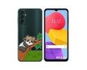 Funda Silicona Transparente para Samsung Galaxy M13 4G diseño Panda Dibujos