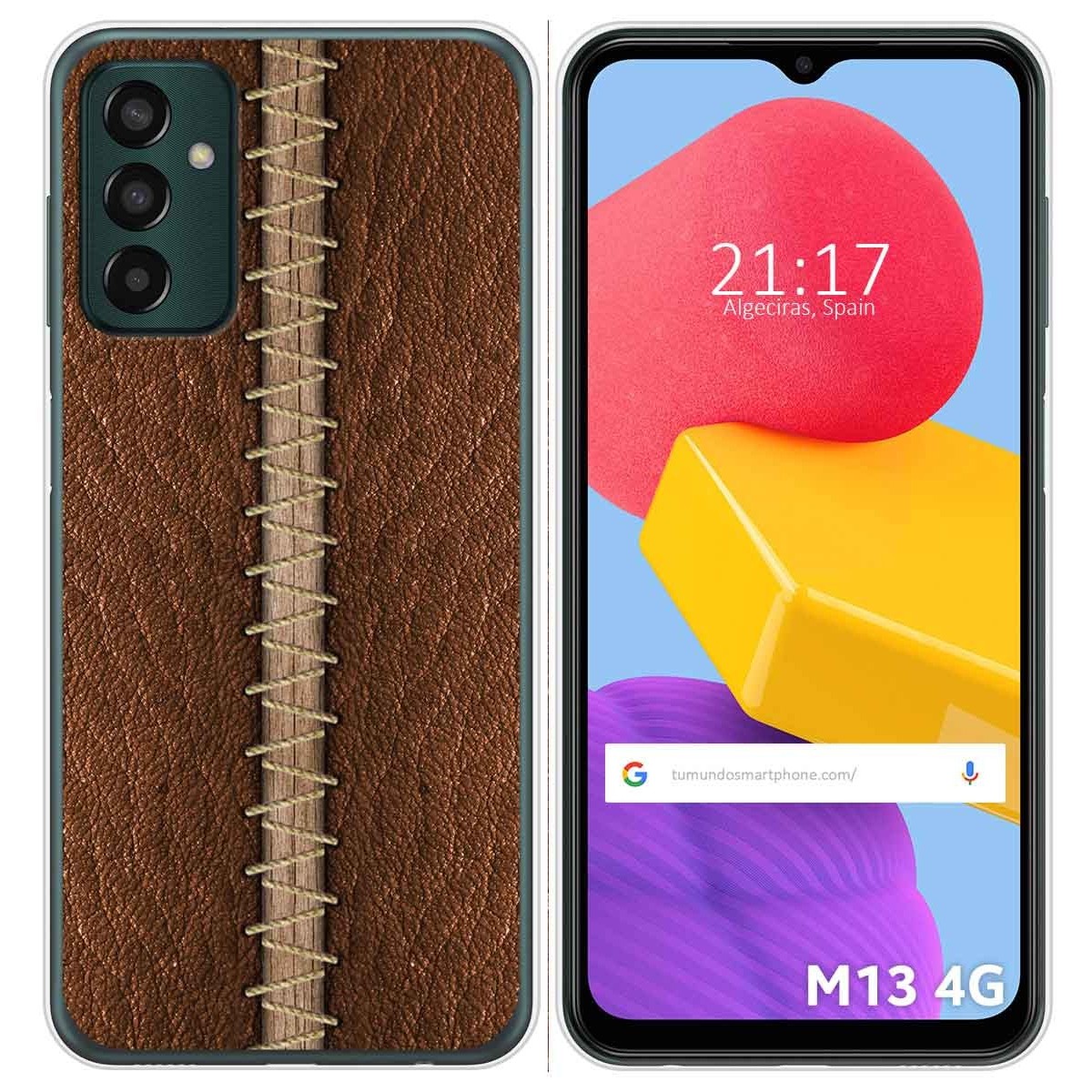 Funda Silicona para Samsung Galaxy M13 4G diseño Cuero 01 Dibujos