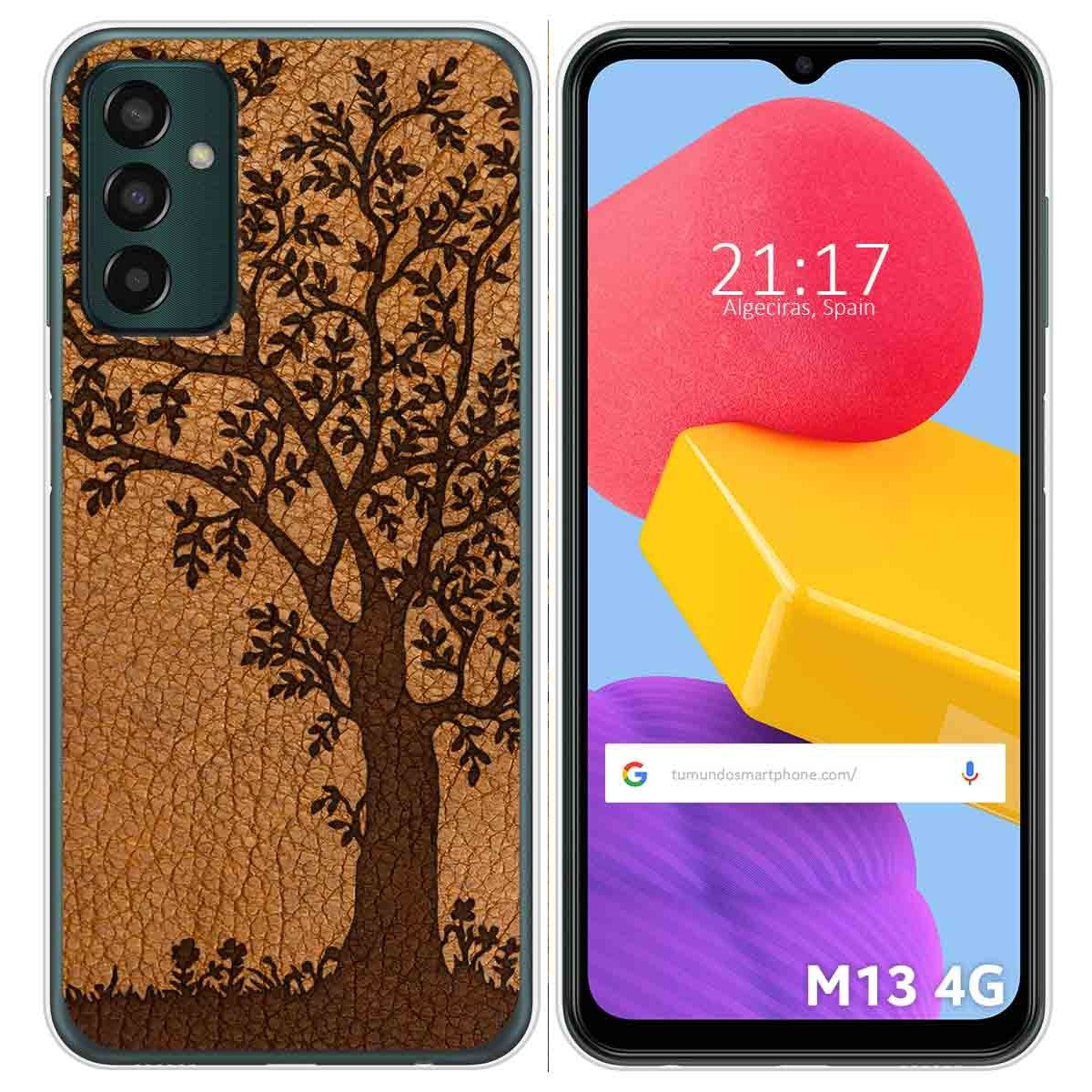 Funda Silicona para Samsung Galaxy M13 4G diseño Cuero 03 Dibujos