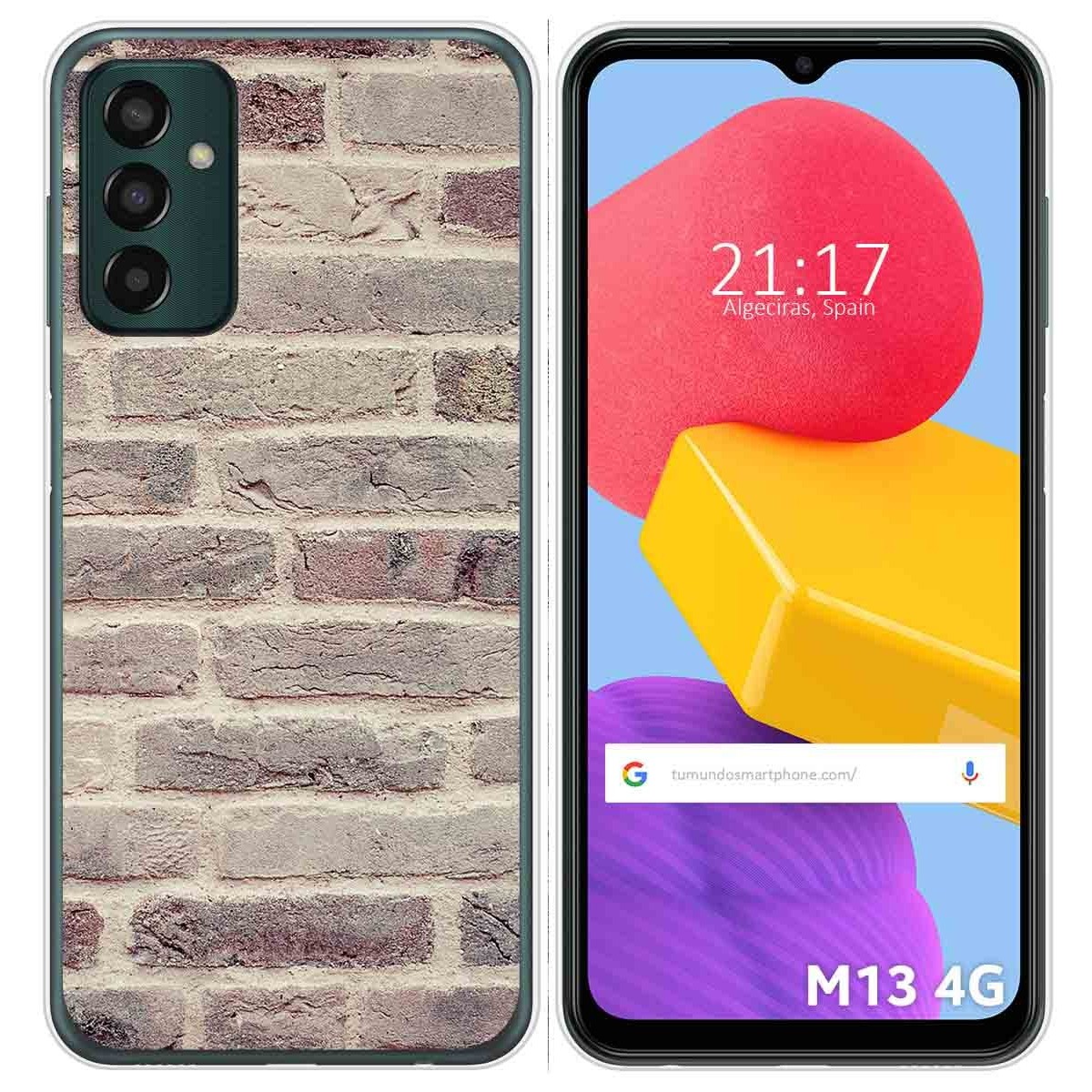 Funda Silicona para Samsung Galaxy M13 4G diseño Ladrillo 01 Dibujos