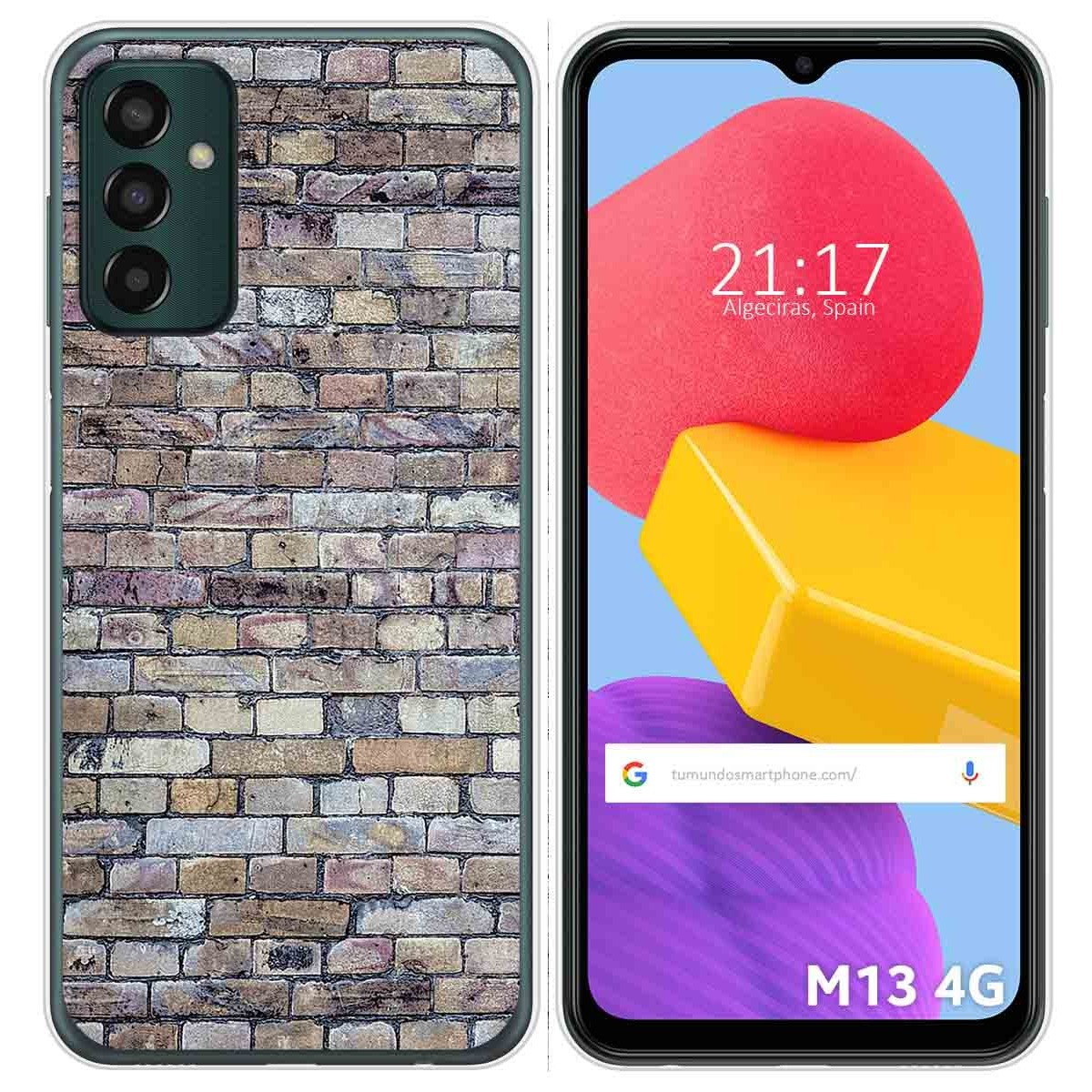Funda Silicona para Samsung Galaxy M13 4G diseño Ladrillo 02 Dibujos