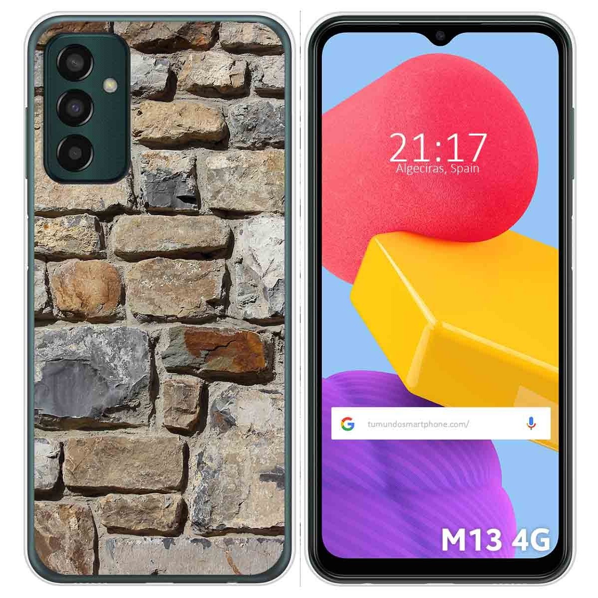 Funda Silicona para Samsung Galaxy M13 4G diseño Ladrillo 03 Dibujos