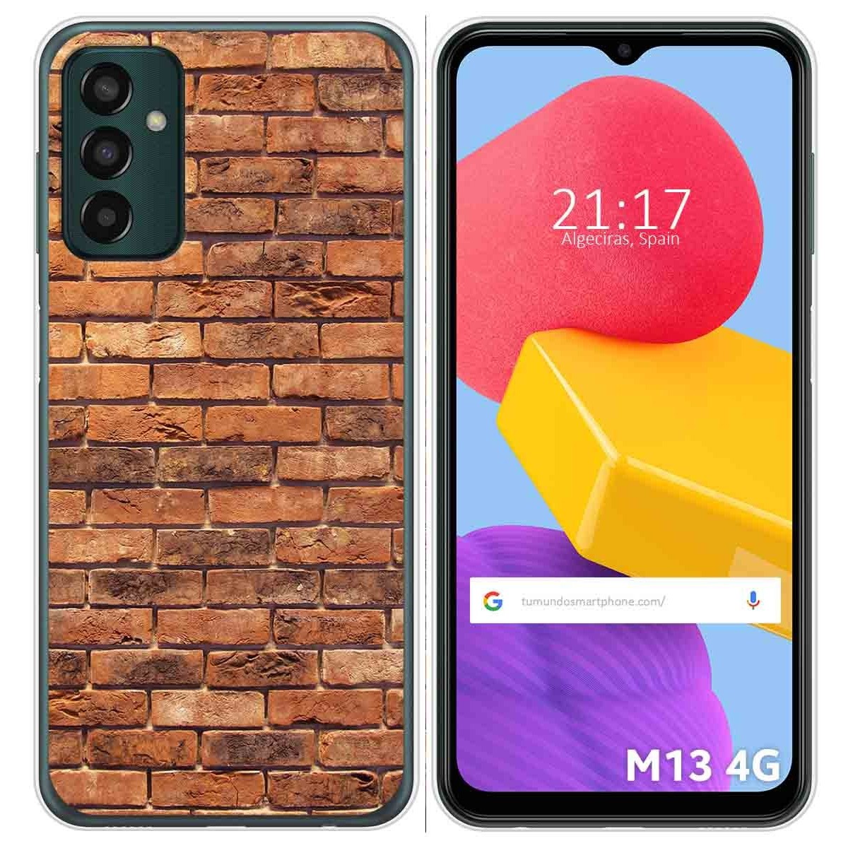 Funda Silicona para Samsung Galaxy M13 4G diseño Ladrillo 04 Dibujos