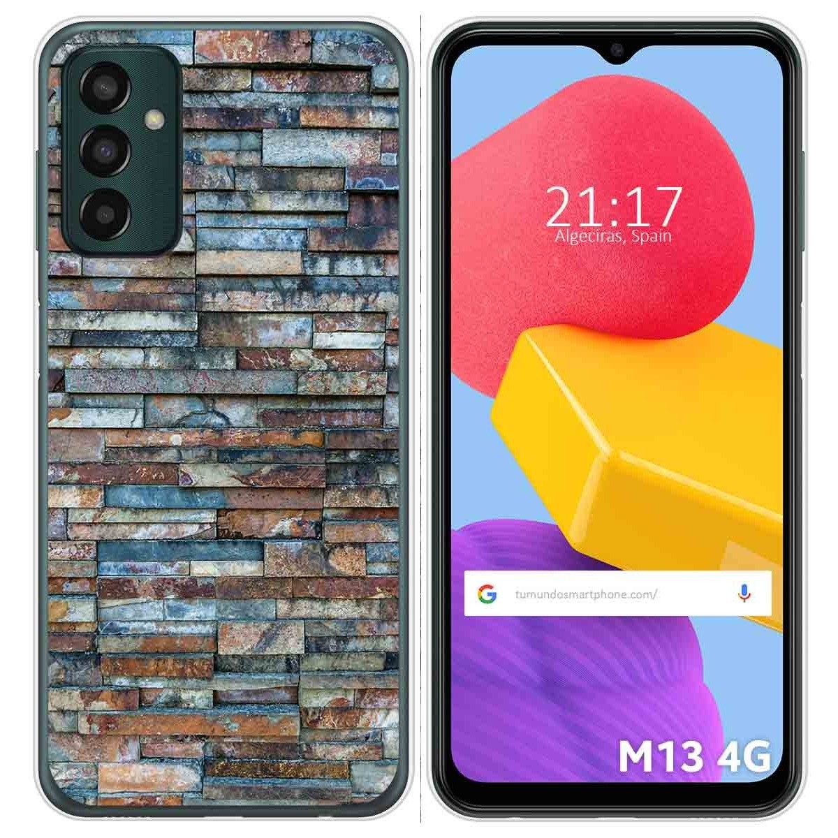 Funda Silicona para Samsung Galaxy M13 4G diseño Ladrillo 05 Dibujos