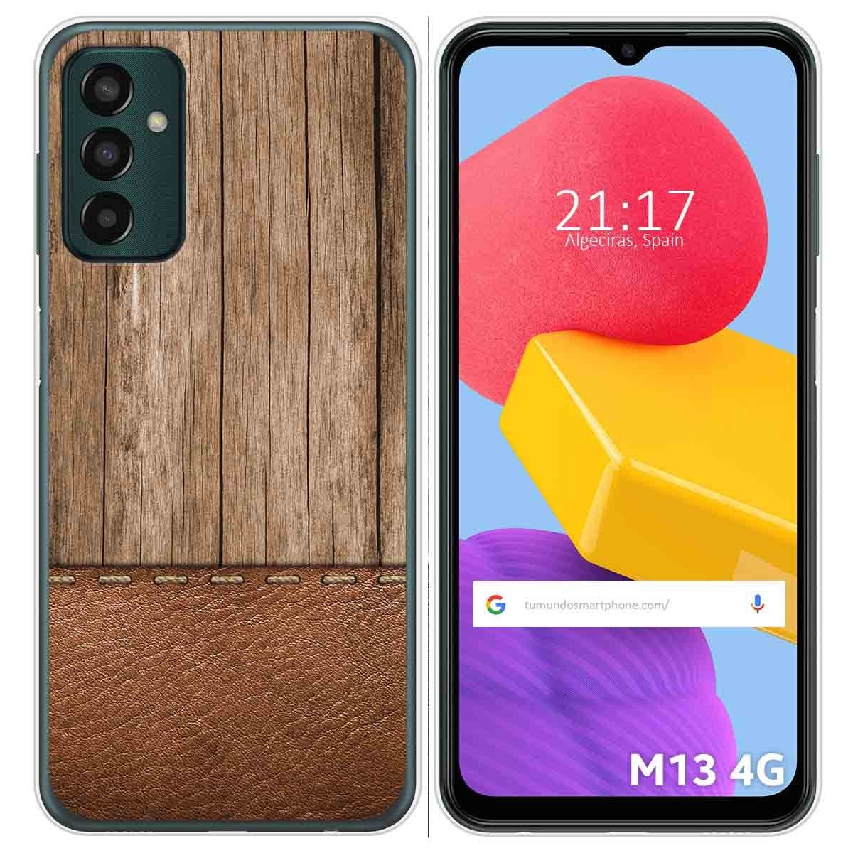 Funda Silicona para Samsung Galaxy M13 4G diseño Madera 09 Dibujos