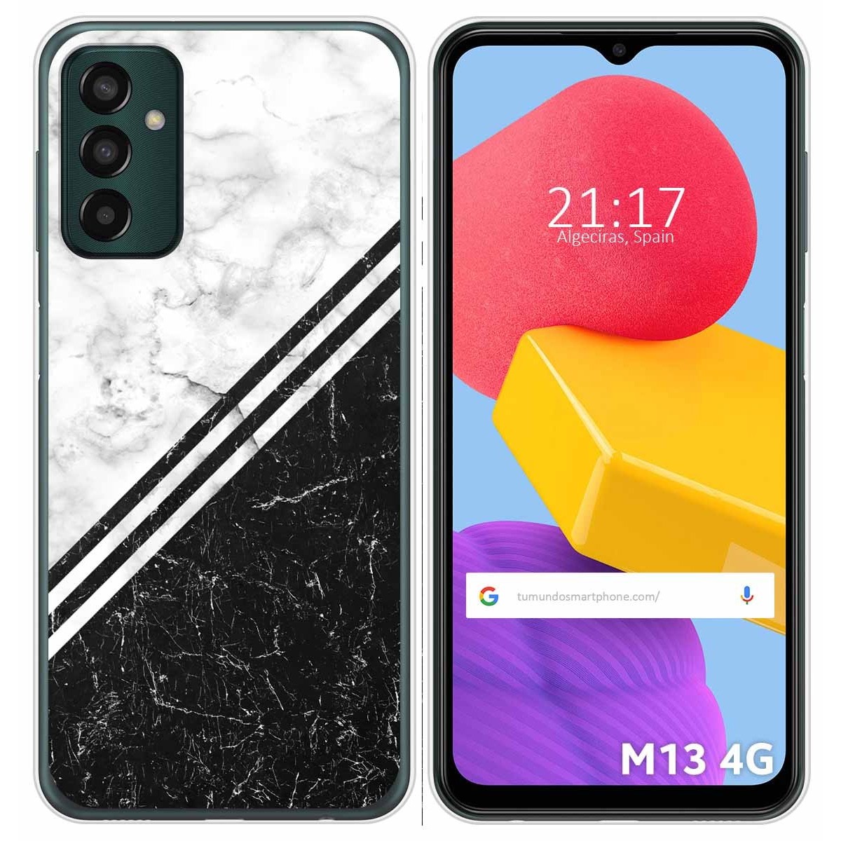 Funda Silicona para Samsung Galaxy M13 4G diseño Mármol 01 Dibujos