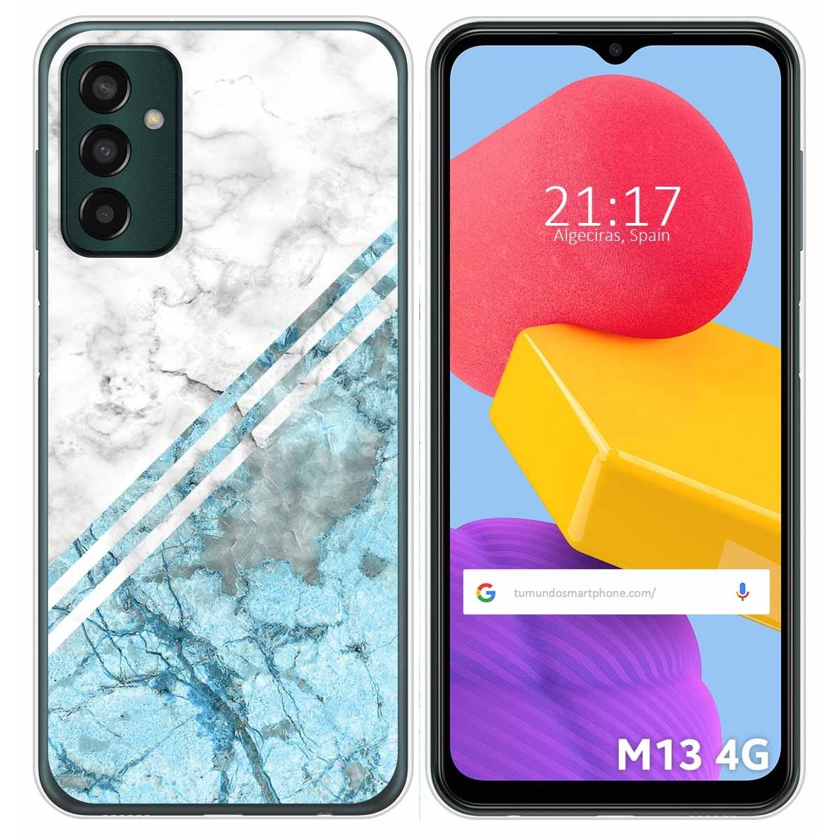 Funda Silicona para Samsung Galaxy M13 4G diseño Mármol 02 Dibujos