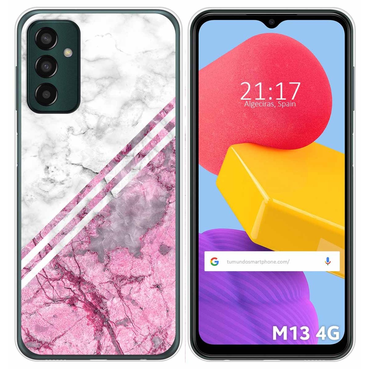 Funda Silicona para Samsung Galaxy M13 4G diseño Mármol 03 Dibujos