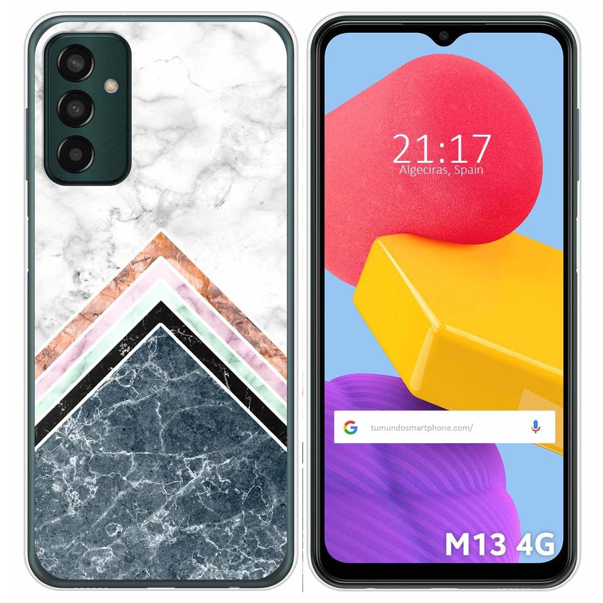 Funda Silicona para Samsung Galaxy M13 4G diseño Mármol 05 Dibujos