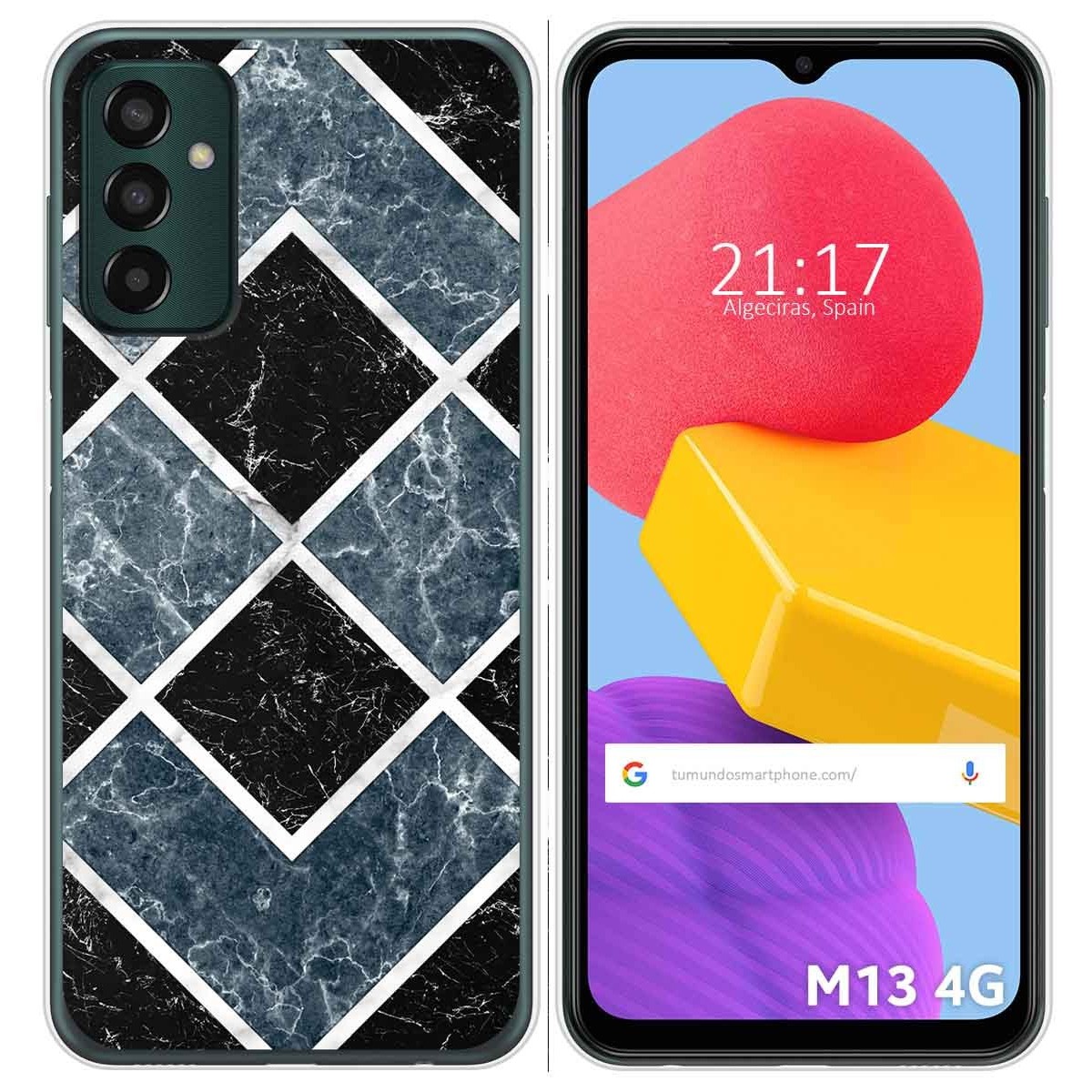 Funda Silicona para Samsung Galaxy M13 4G diseño Mármol 06 Dibujos