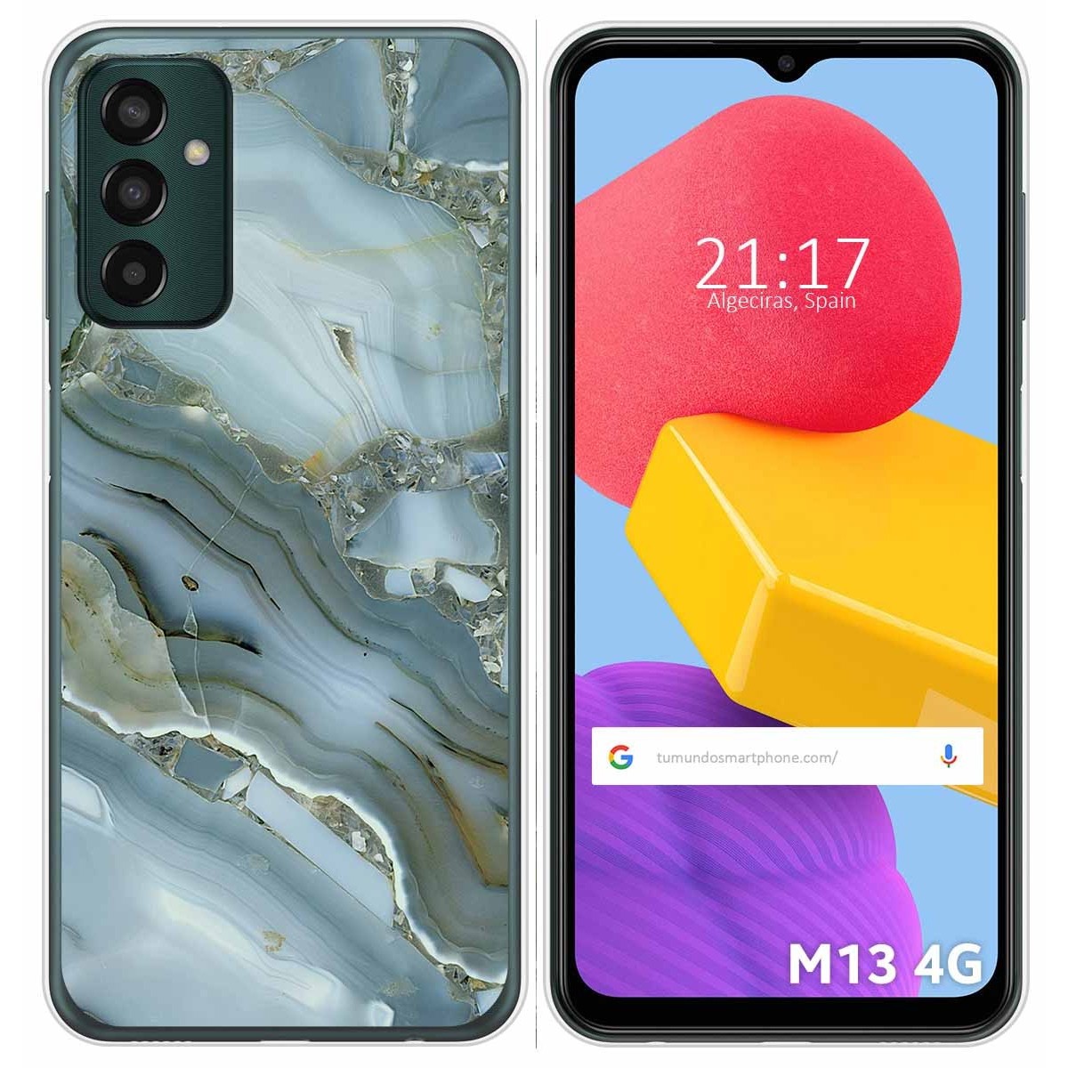 Funda Silicona para Samsung Galaxy M13 4G diseño Mármol 09 Dibujos
