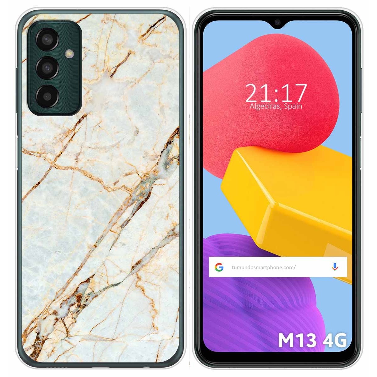 Funda Silicona para Samsung Galaxy M13 4G diseño Mármol 13 Dibujos