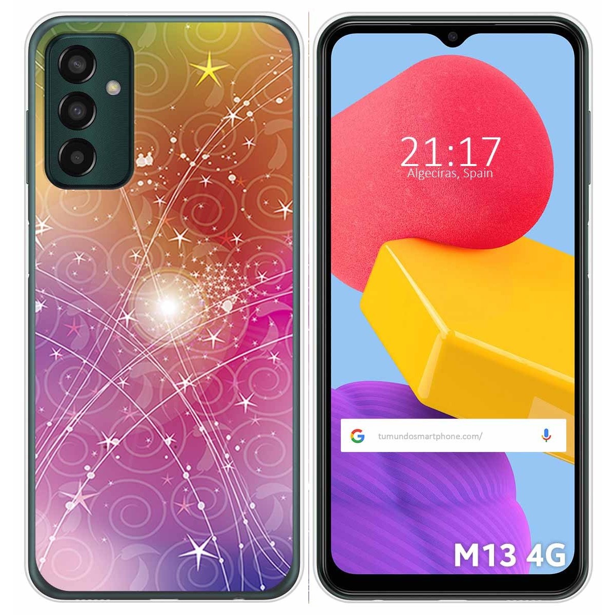 Funda Silicona para Samsung Galaxy M13 4G diseño Abstracto Dibujos