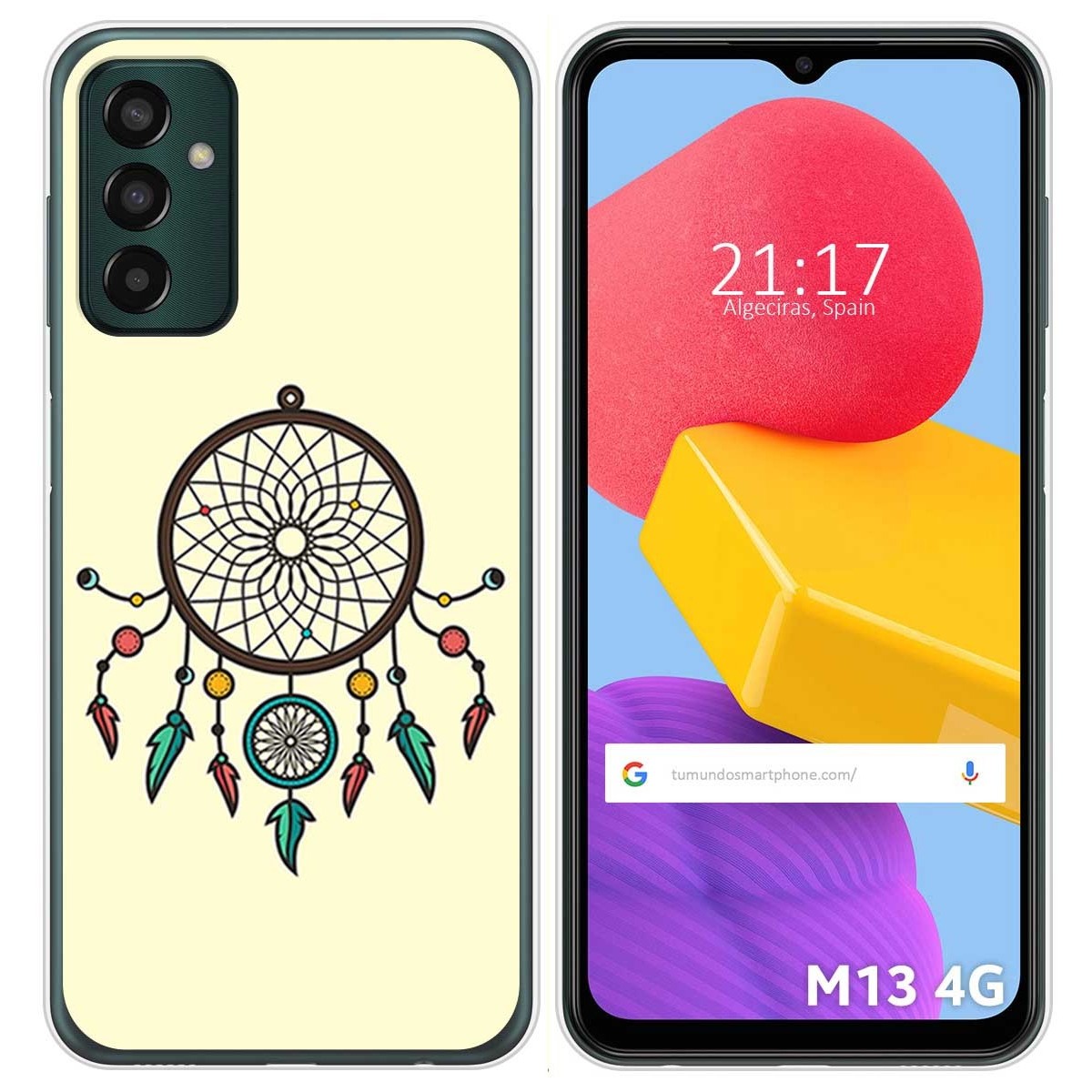 Funda Silicona para Samsung Galaxy M13 4G diseño Atrapasueños Dibujos