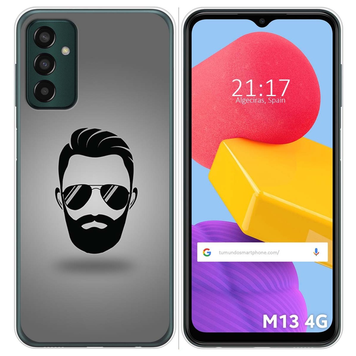 Funda Silicona para Samsung Galaxy M13 4G diseño Barba Dibujos