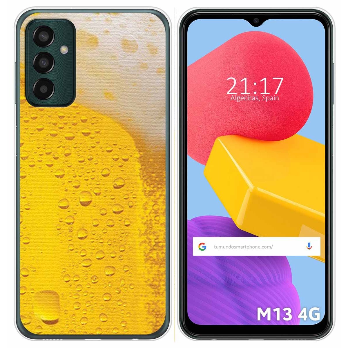 Funda Silicona para Samsung Galaxy M13 4G diseño Cerveza Dibujos
