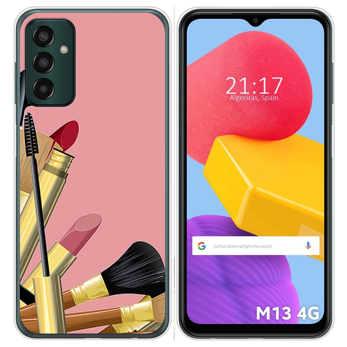 Funda Silicona para Samsung Galaxy M13 4G diseño Brochas Dibujos