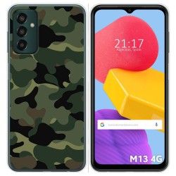 Funda Silicona para Samsung Galaxy M13 4G diseño Camuflaje Dibujos