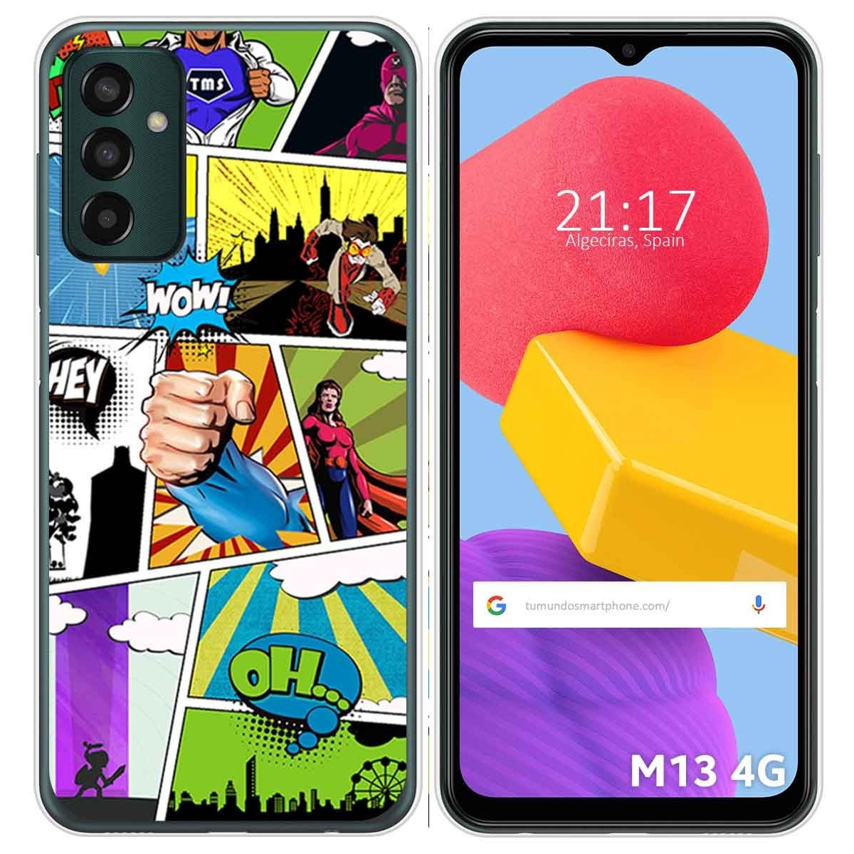 Funda Silicona para Samsung Galaxy M13 4G diseño Comic Dibujos