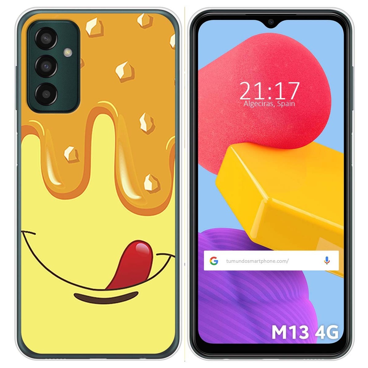 Funda Silicona para Samsung Galaxy M13 4G diseño Helado Vainilla Dibujos