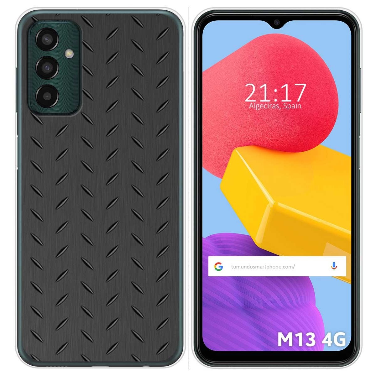 Funda Silicona para Samsung Galaxy M13 4G diseño Metal Dibujos