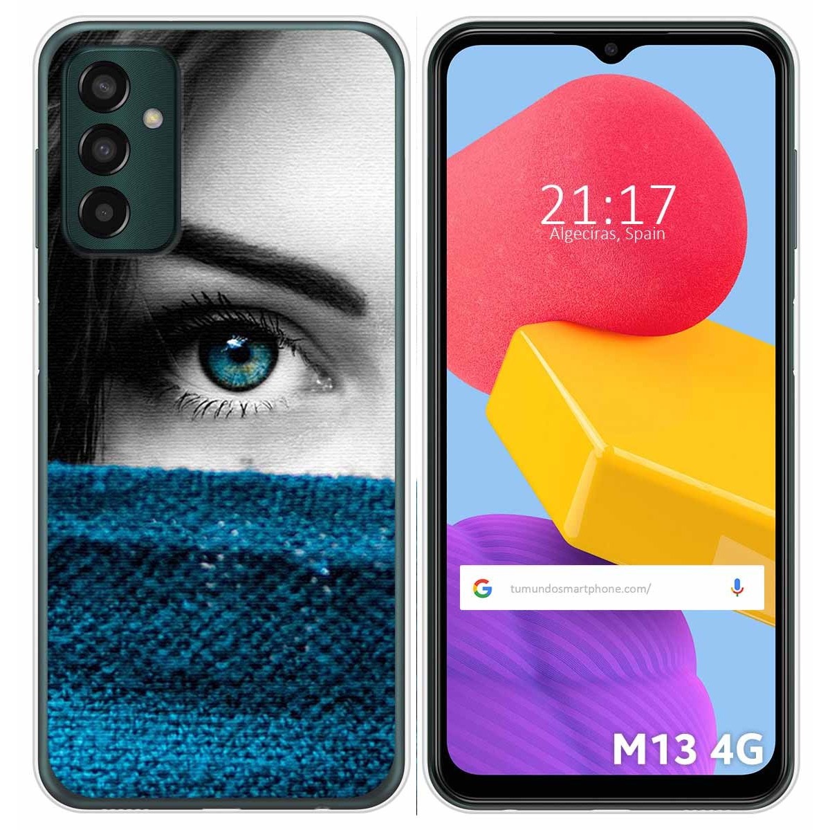 Funda Silicona para Samsung Galaxy M13 4G diseño Ojo Dibujos