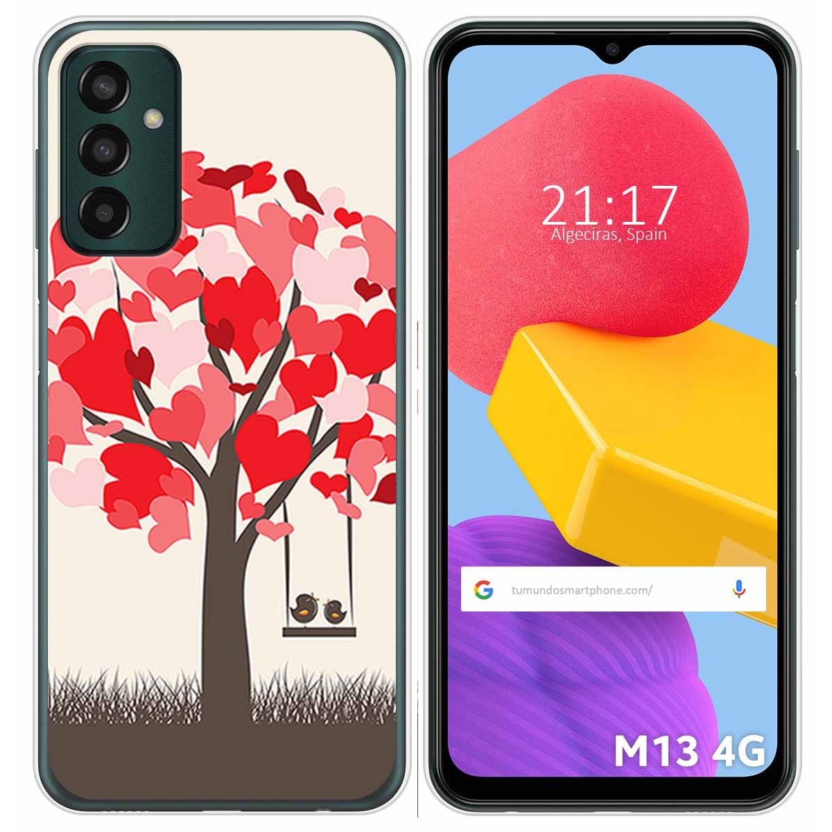 Funda Silicona para Samsung Galaxy M13 4G diseño Pajaritos Dibujos