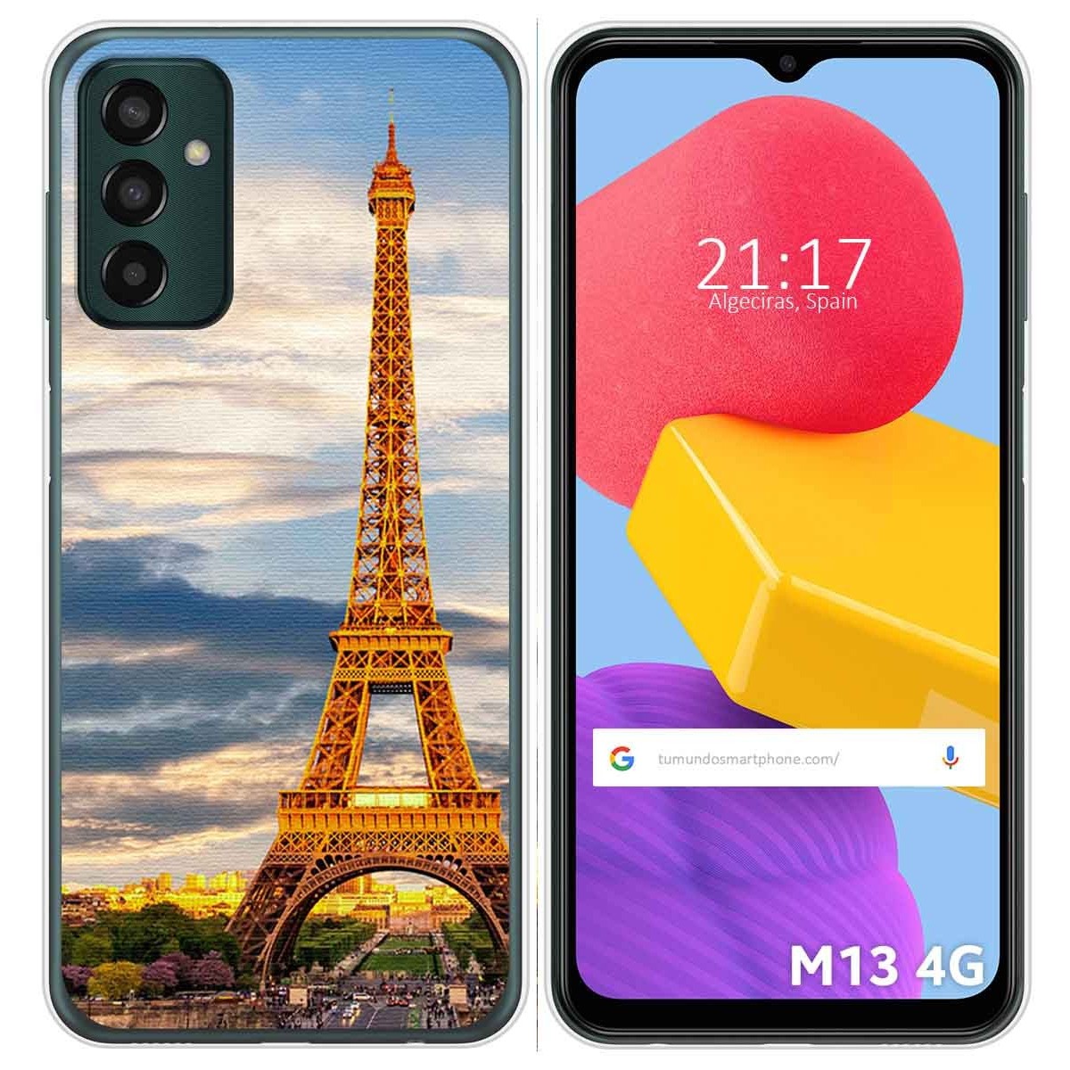 Funda Silicona para Samsung Galaxy M13 4G diseño Paris Dibujos