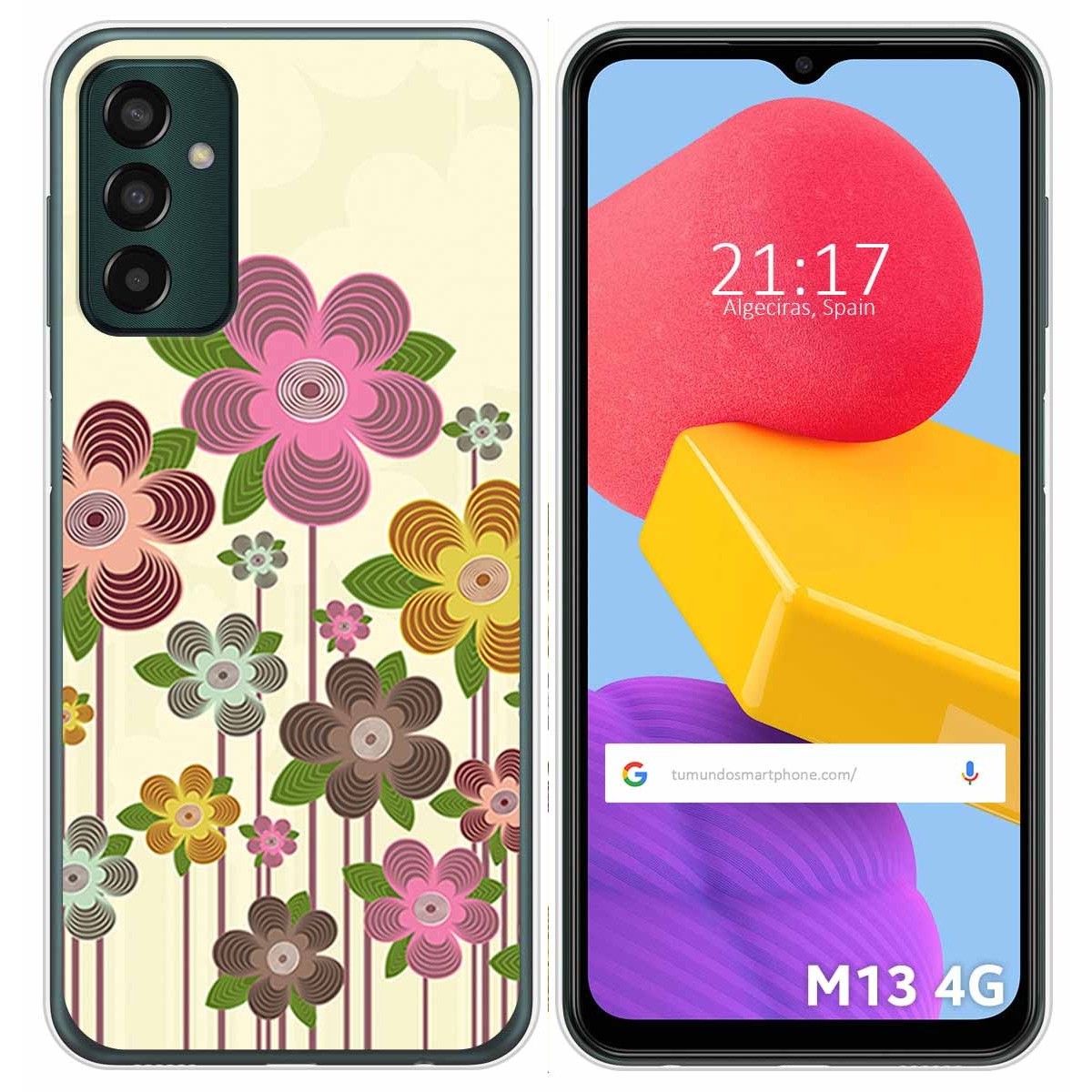 Funda Silicona para Samsung Galaxy M13 4G diseño Primavera En Flor Dibujos