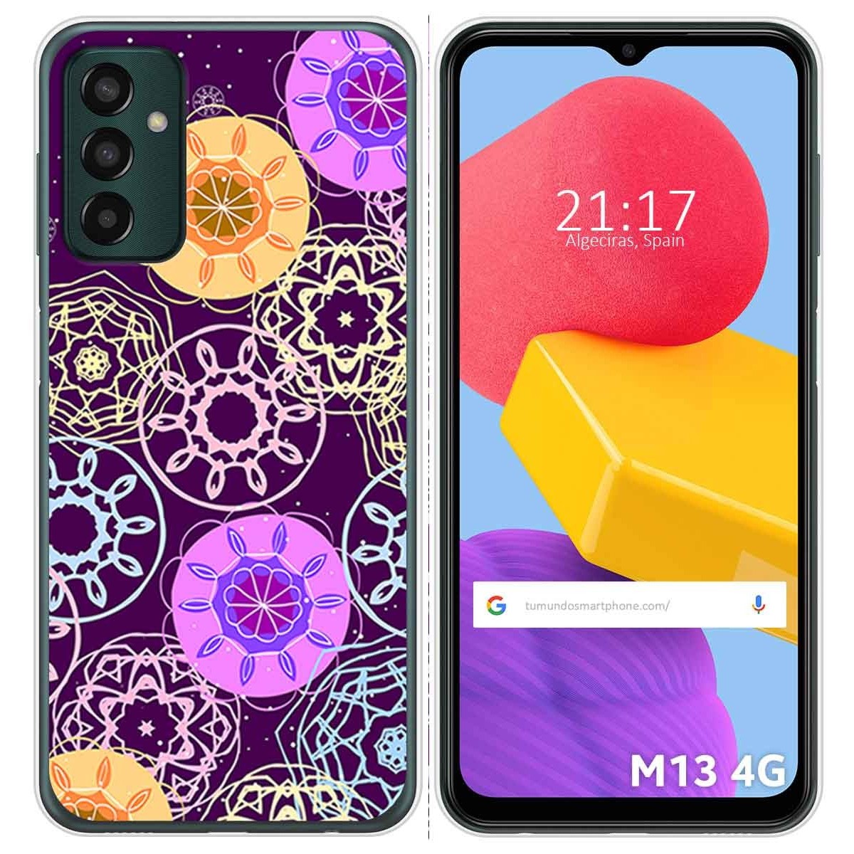 Funda Silicona para Samsung Galaxy M13 4G diseño Radial Dibujos