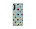 Funda Silicona Líquida Azul para Samsung Galaxy M13 4G diseño Catrina Dibujos