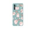 Funda Silicona Líquida Azul para Samsung Galaxy M13 4G diseño Cerdos Dibujos