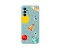 Funda Silicona Líquida Azul para Samsung Galaxy M13 4G diseño Espacio Dibujos
