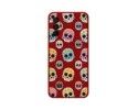 Funda Silicona Líquida Roja para Samsung Galaxy M13 4G diseño Catrina Dibujos
