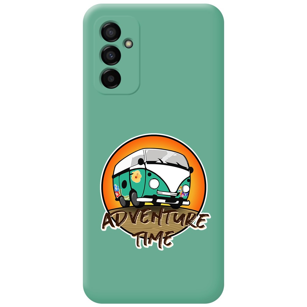 Funda Silicona Líquida Verde para Samsung Galaxy M13 4G diseño Adventure Time Dibujos