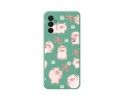 Funda Silicona Líquida Verde para Samsung Galaxy M13 4G diseño Cerdos Dibujos