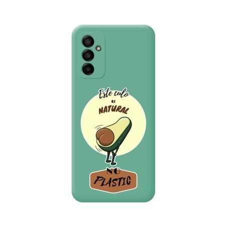 Funda Silicona Líquida Verde para Samsung Galaxy M13 4G diseño Culo Natural Dibujos