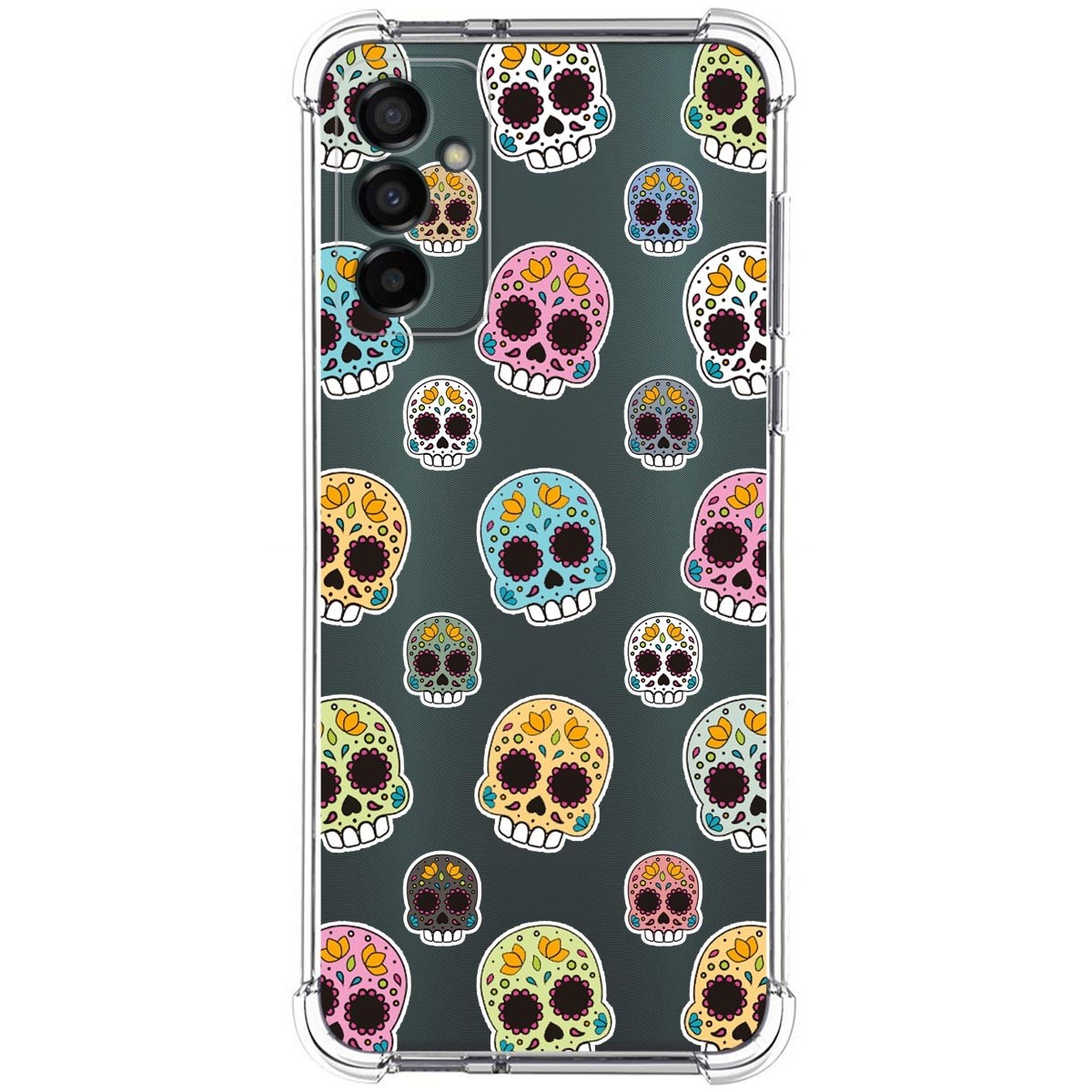 Funda Silicona Antigolpes para Samsung Galaxy M13 4G diseño Catrina Dibujos