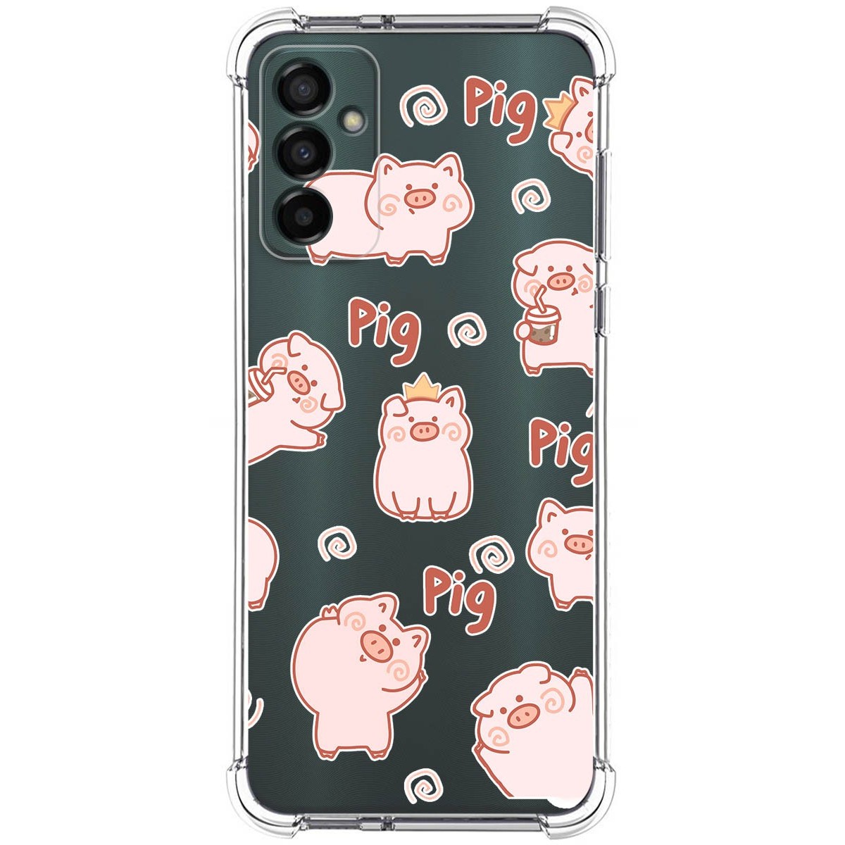 Funda Silicona Antigolpes para Samsung Galaxy M13 4G diseño Cerdos Dibujos