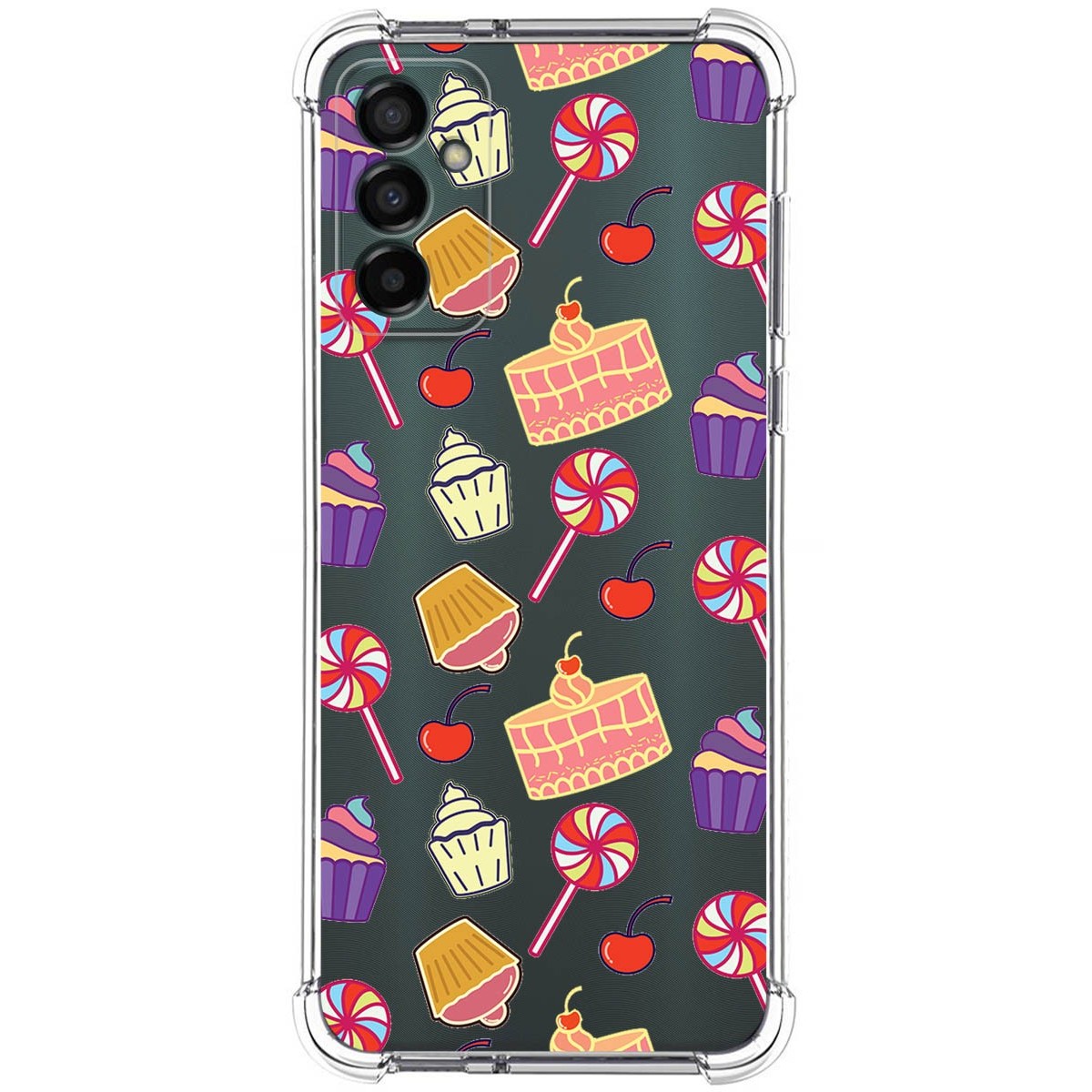 Funda Silicona Antigolpes para Samsung Galaxy M13 4G diseño Dulces 01 Dibujos