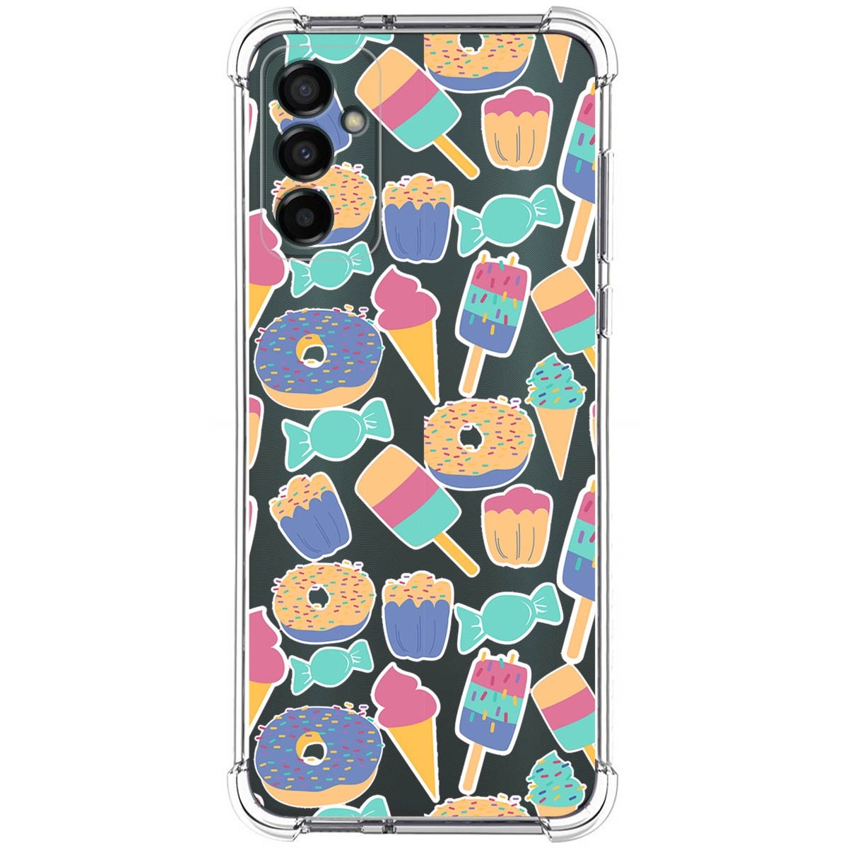 Funda Silicona Antigolpes para Samsung Galaxy M13 4G diseño Dulces 02 Dibujos