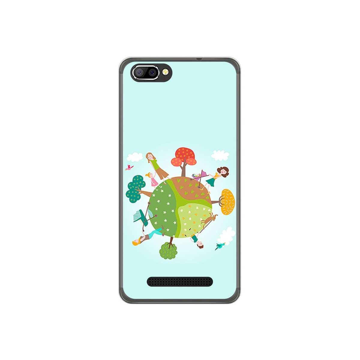 Funda Gel Tpu para Doogee X20 / X20L Diseño Familia Dibujos