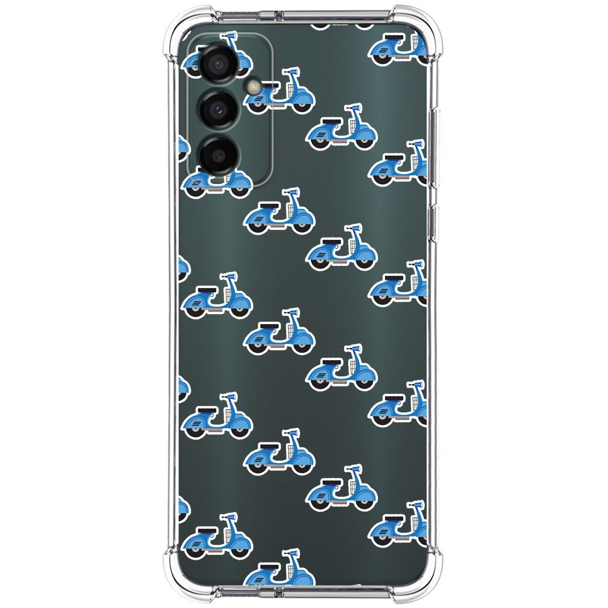 Funda Silicona Antigolpes para Samsung Galaxy M13 4G diseño Scooter Dibujos
