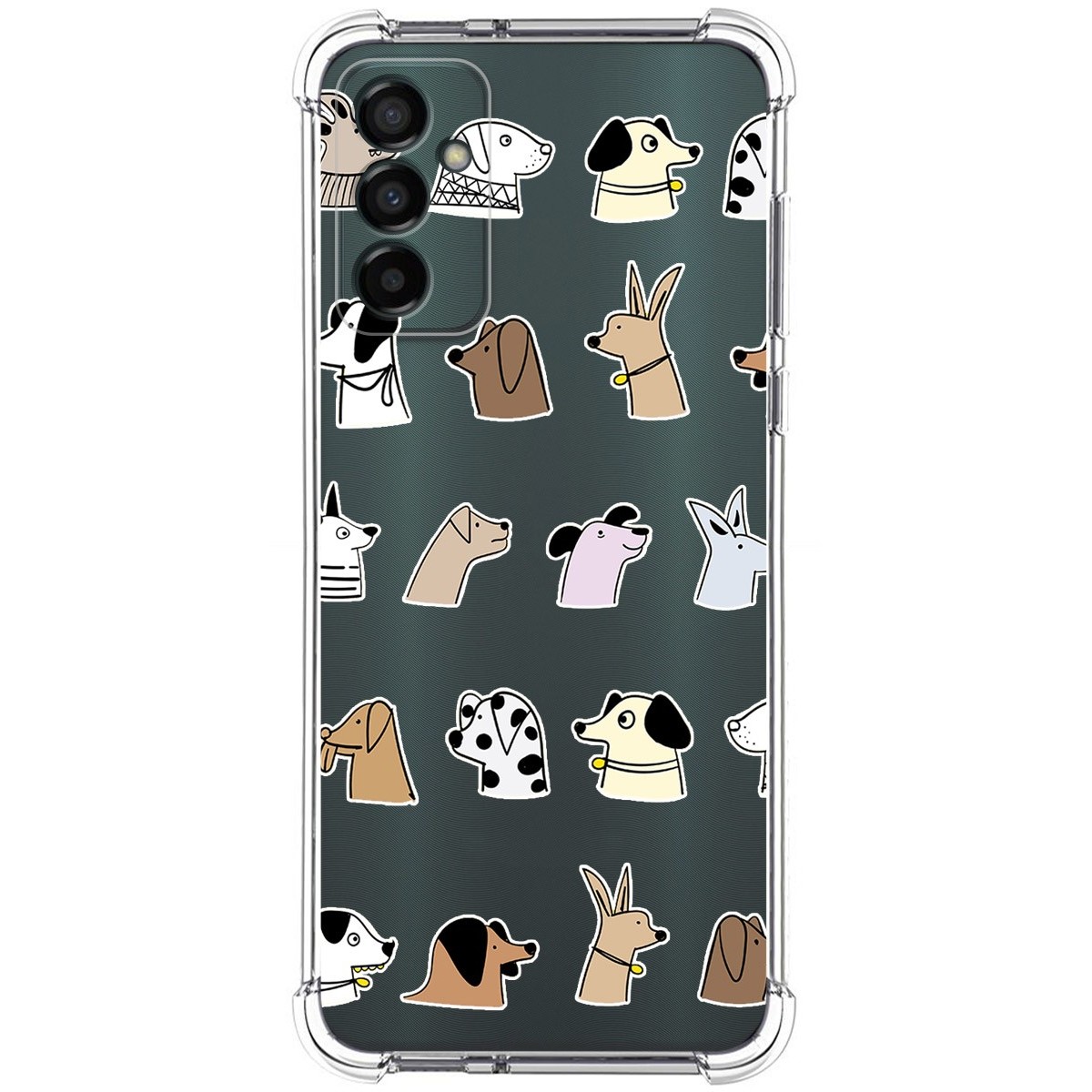 Funda Silicona Antigolpes para Samsung Galaxy M13 4G diseño Perros Dibujos